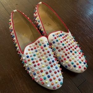 Christian Louboutin Rainbow Spike Loafers